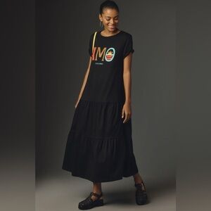Farm Rio x Anthropologie Tiered Midi T-Shirt Dress